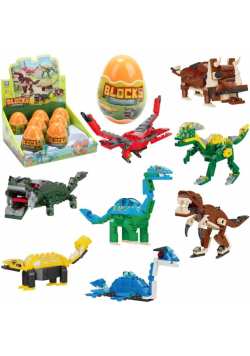 Klocki dinozaury w jajku +50el