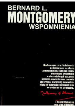 Wspomnienia Bernard L. Montgomery