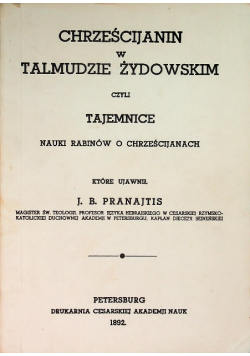 Chrześcijanin w Talmudzie Żydowskim