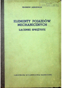 Elementy pojazdów mechanicznych łączniki sprężyste