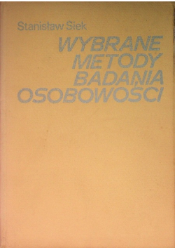 Wybrane metody badania osobowości