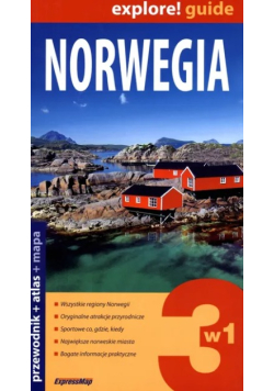 Norwegia 3 W 1 Przewodnik Atlas Mapa Laminowana Expressmap