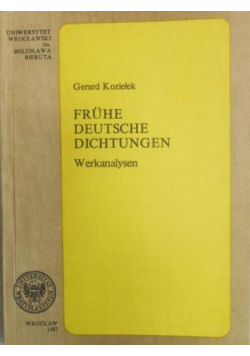 Fruhe Deutsche Dichtungen  Werkanalysen