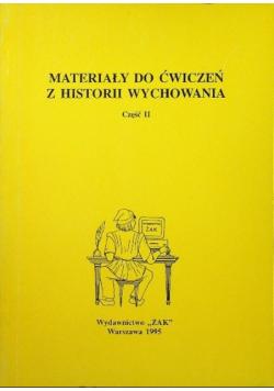 Materiały do ćwiczeń z historii wychowania Część 2