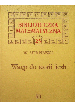 Wstęp do teorii liczb Tom 25