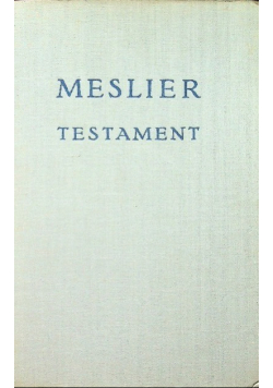 Meslier Testament