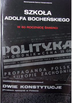 Szkoła Adolfa Bocheńskiego w 60 rocznicę śmierci
