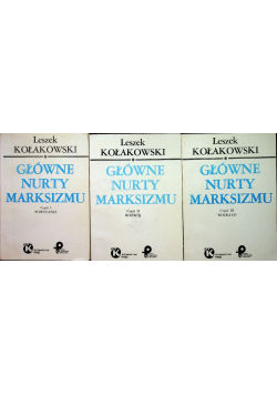 Główne nurty marksizmu Tom I do III