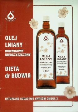 Olej lniany budwigowy nieoczyszczony