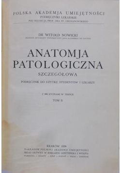 Anatomja patologiczna, 1936 r.