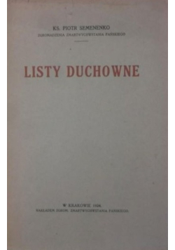 Listy Duchowne 1924 r.