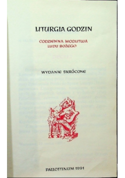 Liturgia godzin Codzienna modlitwa Ludu Bożego
