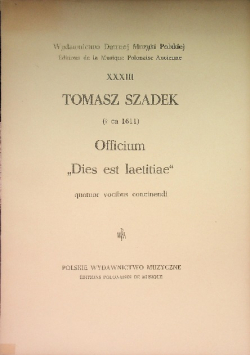 Officium dies est laetitae