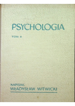 Psychologia Tom II