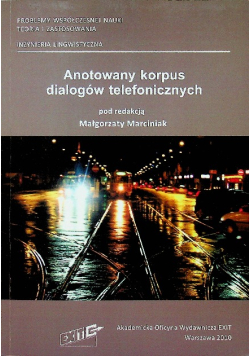 Anotowany korpus dialogów telefonicznych