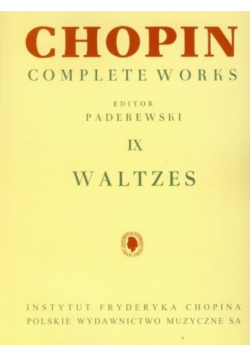 Chopin. complete works. walce fryderyk chopin