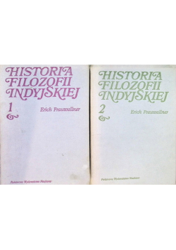 Historia filozofii indyjskiej Tom I i II