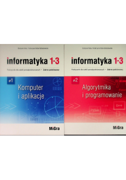 Informatyka 1-3 Podręcznik dla szkół ponadpodstawowych Tom 1 i 2