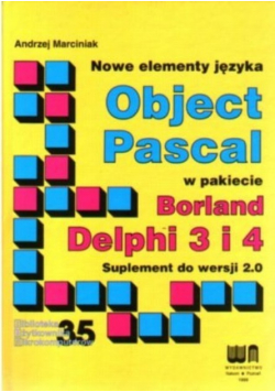 Object Pascal w pakiecie Borland Delphi 3 i 4