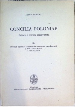 Concilia Poloniae Tom IX