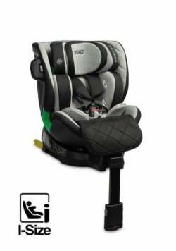 Fotelik Turox I-Size szary (40-150cm)