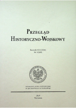 Przegląd Historyczno Wojskowy rocznik XX Nr. 3