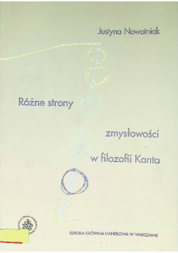 Różne strony zmysłowości w filozofii Kanta