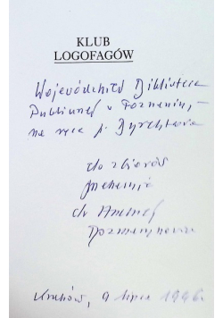 Klub Logofagów wspomnienia