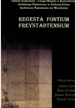 Regesta Fontinum Freystadtensium
