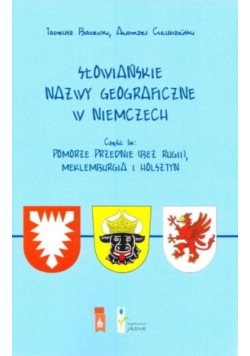 Słowiańskie nazwy geograficzne w Niemczech Część 1A