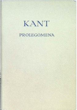 Prolegomena